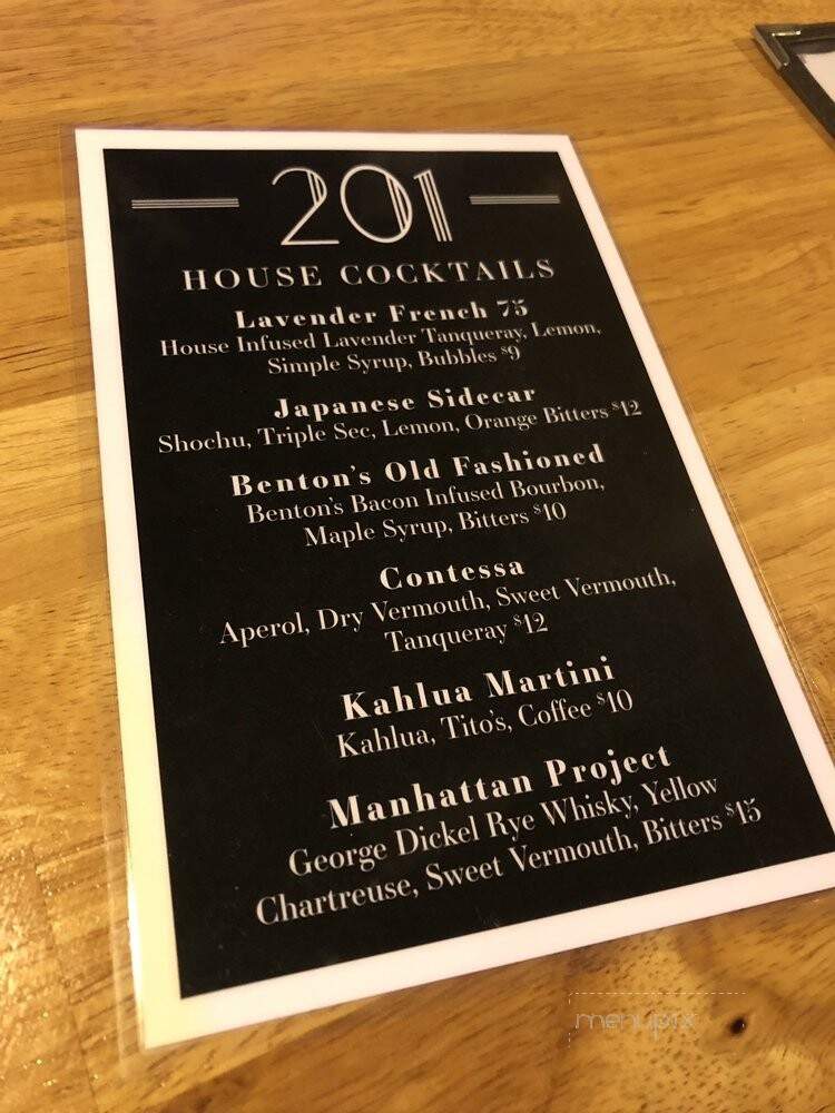 201 Cafe and Wine Bar - Oak Ridge, TN menu_pic