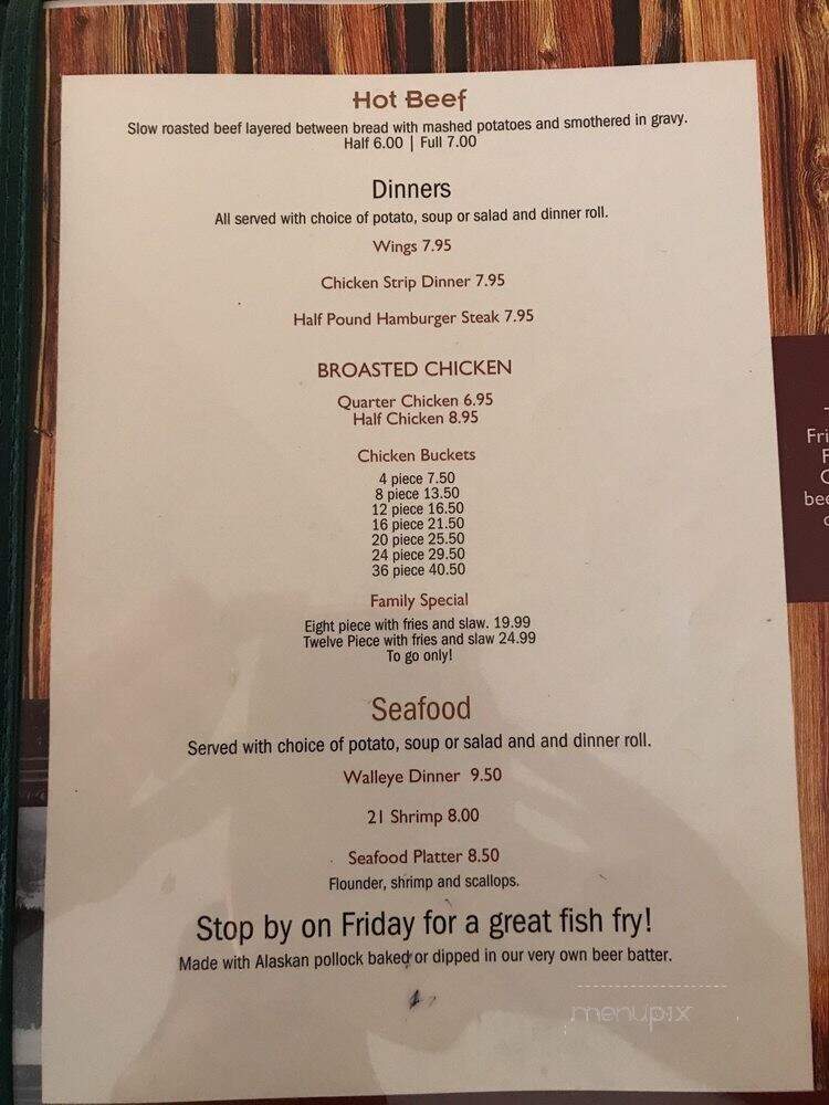 211 Club - Ladysmith, WI menu_pic