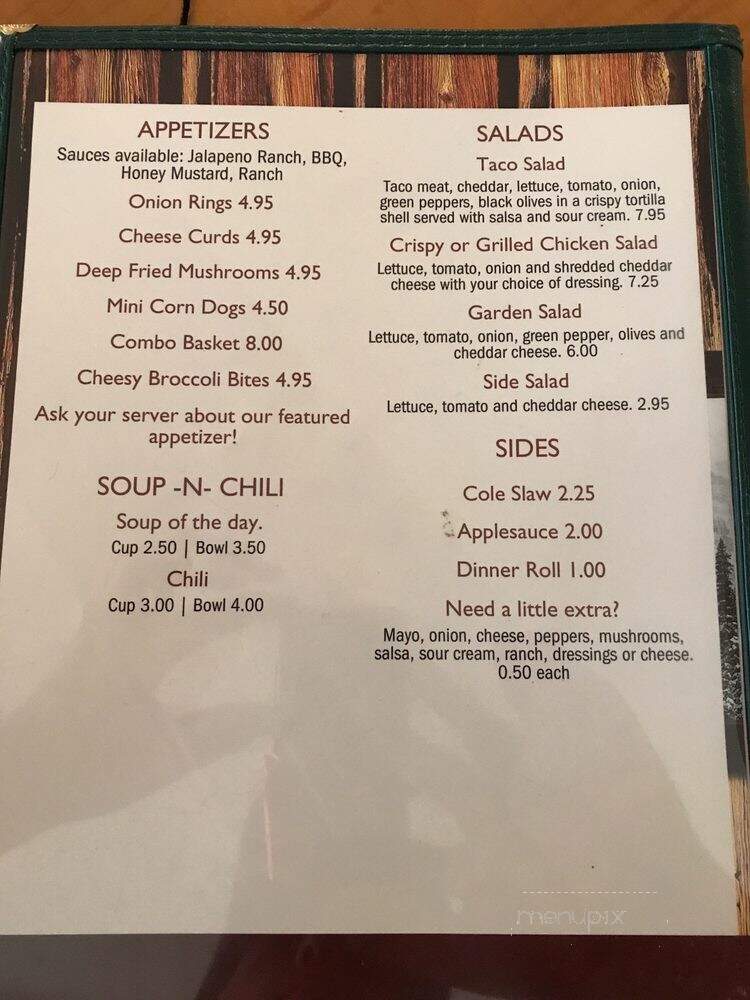 211 Club - Ladysmith, WI menu_pic