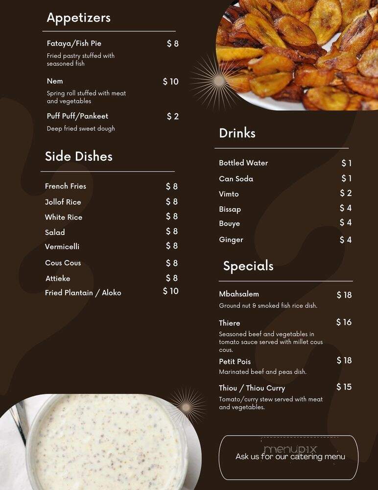 220 African Restaurant - Bronx, NY menu_pic