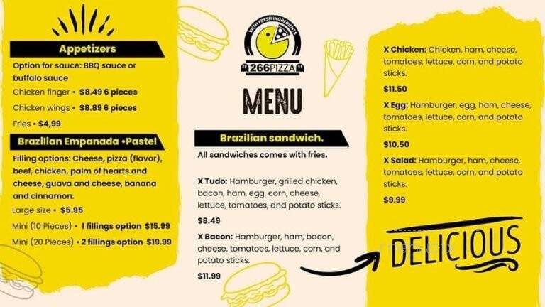 266 Pizza - Tyngsborough, MA menu_pic