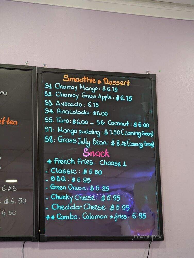 2KTea Lounge - San Jose, CA menu_pic