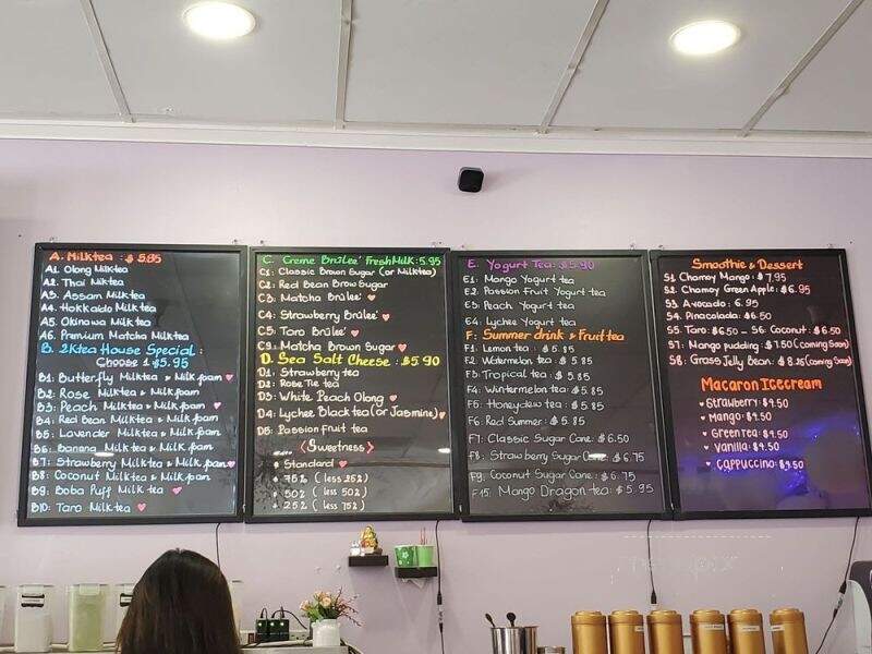 2KTea Lounge - San Jose, CA menu_pic