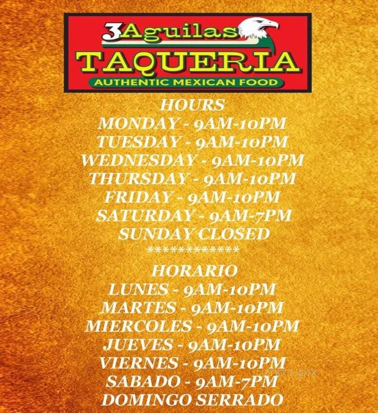 3 Aguilas Taqueria - Denton, TX