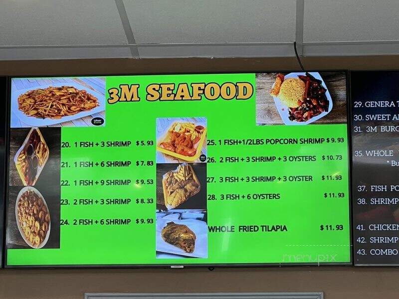 3M Seafood - Houston, TX menu_pic
