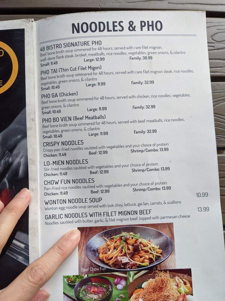 48 Bistro Brea - Brea, CA menu_pic