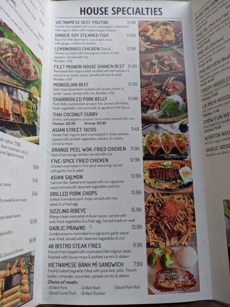 48 Bistro Brea - Brea, CA menu_pic