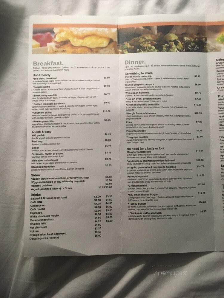 683 Bar Bistro - Atlanta, GA menu_pic