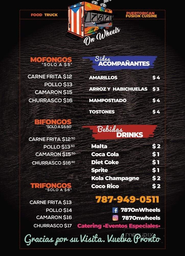 787 On Wheels - Haines City, FL menu_pic