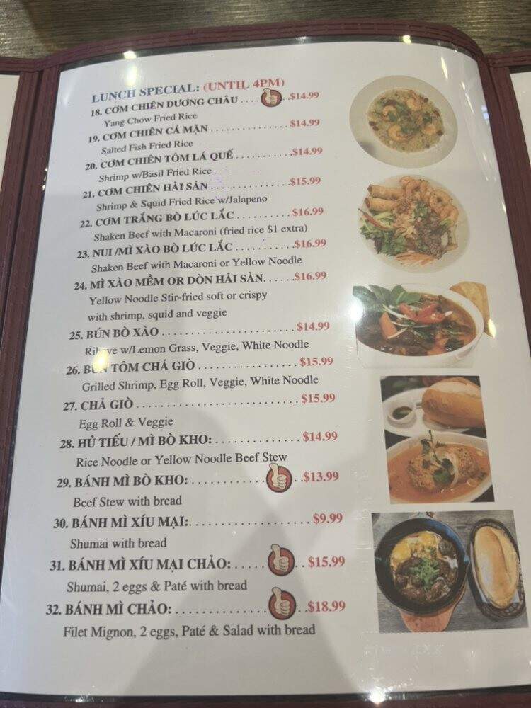 99999 Restaurant - Garden Grove, CA menu_pic