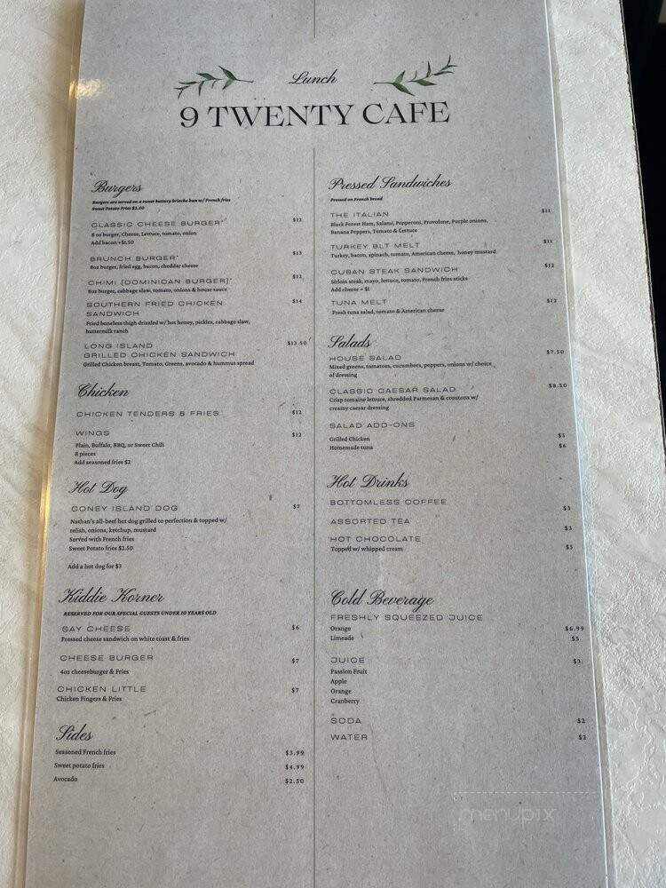 9 Twenty Cafe - Lincoln, RI