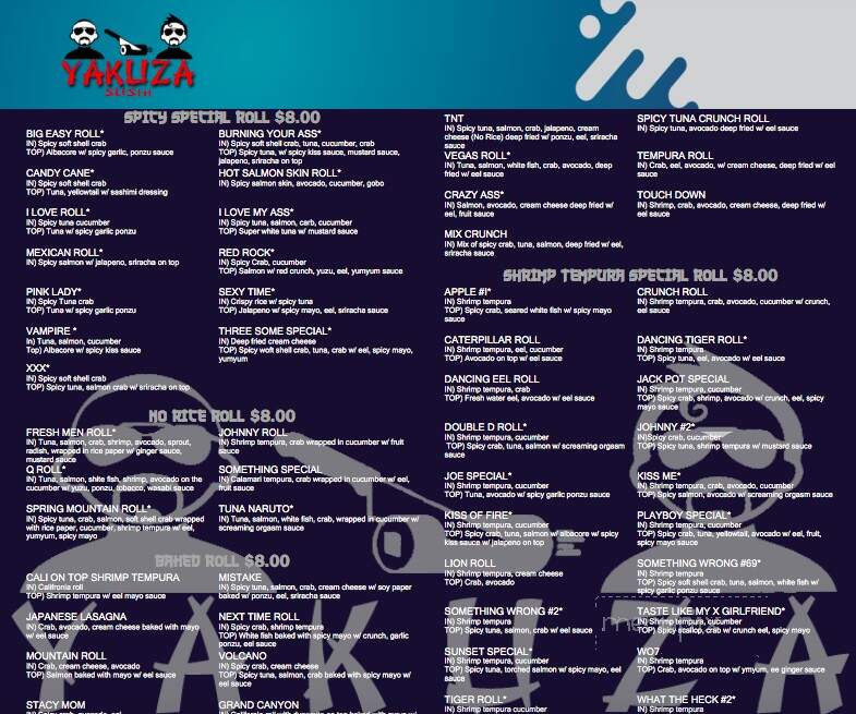 A18 Karaoke - Las Vegas, NV menu_pic
