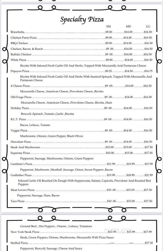 A & A Pizza - Hudson, FL menu_pic