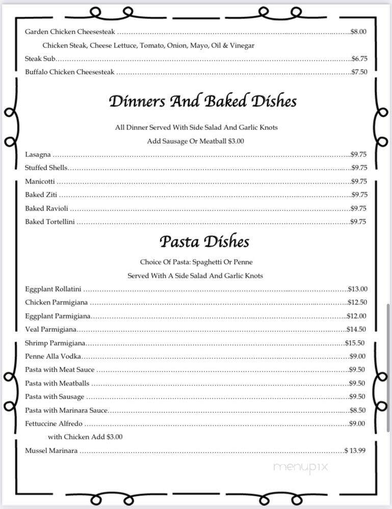 A & A Pizza - Hudson, FL menu_pic