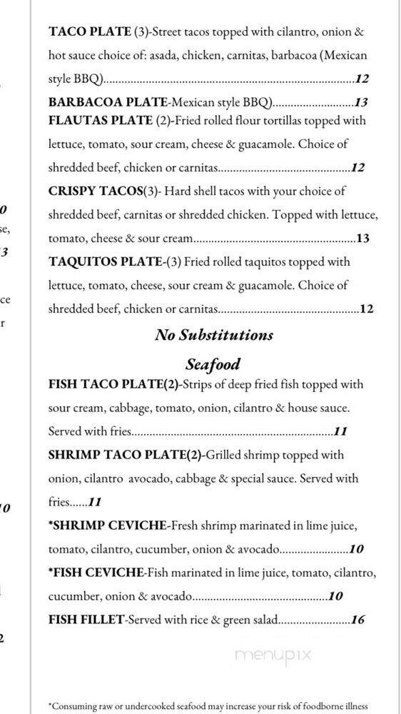 Abby's Mexican Grill - Huntington Beach, CA menu_pic