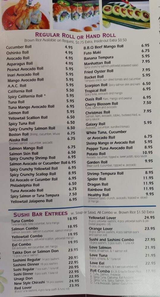 Abe Sushi - Brooklyn, NY menu_pic