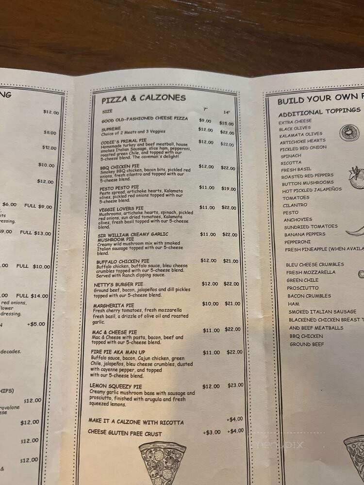 Aboveground Pizza - New Braunfels, TX menu_pic
