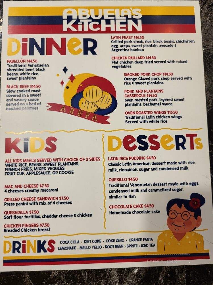 Abuela's Kitchen - Urbana, OH menu_pic