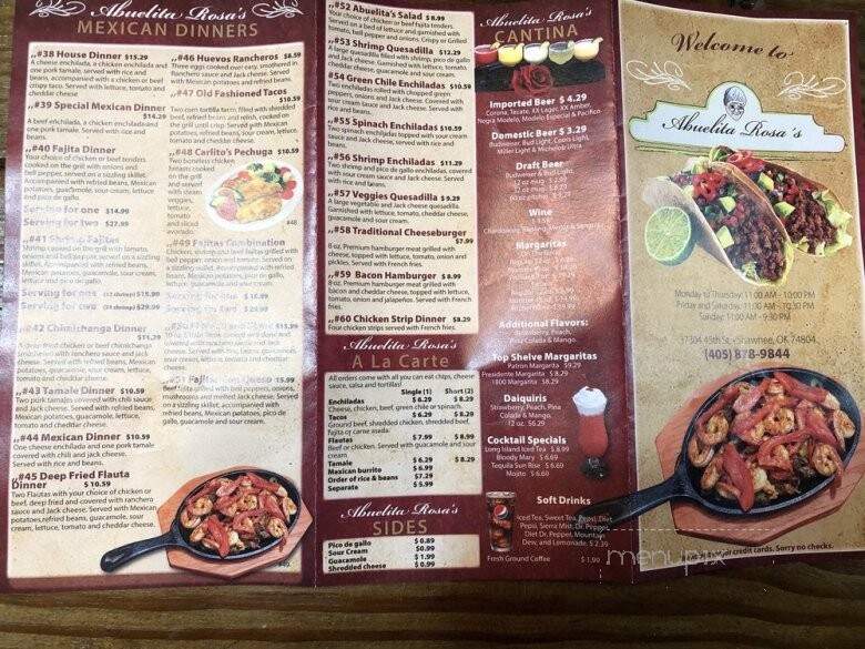 Abuelita Mexican - Shawnee, OK menu_pic