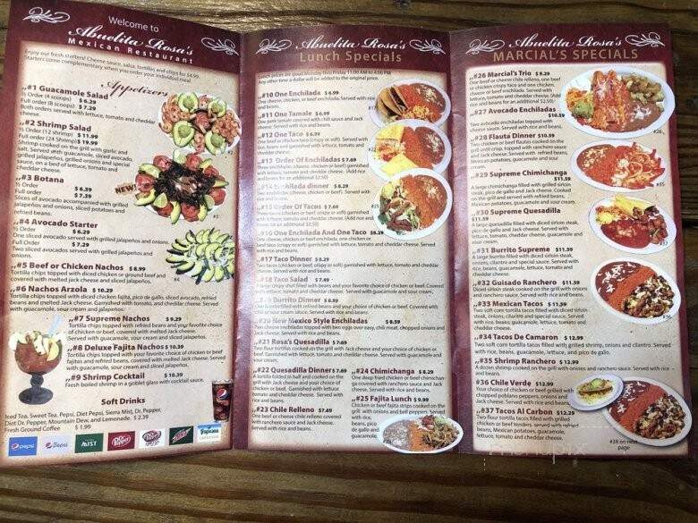 Abuelita Mexican - Shawnee, OK menu_pic