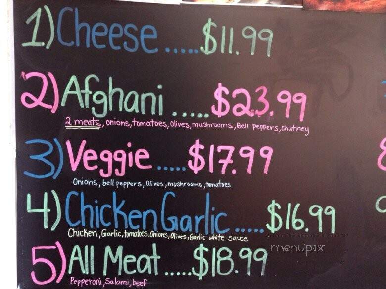 Halal Pizza - Fremont, CA menu_pic