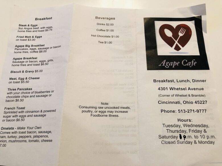 Agape Cafe - Cincinnati, OH