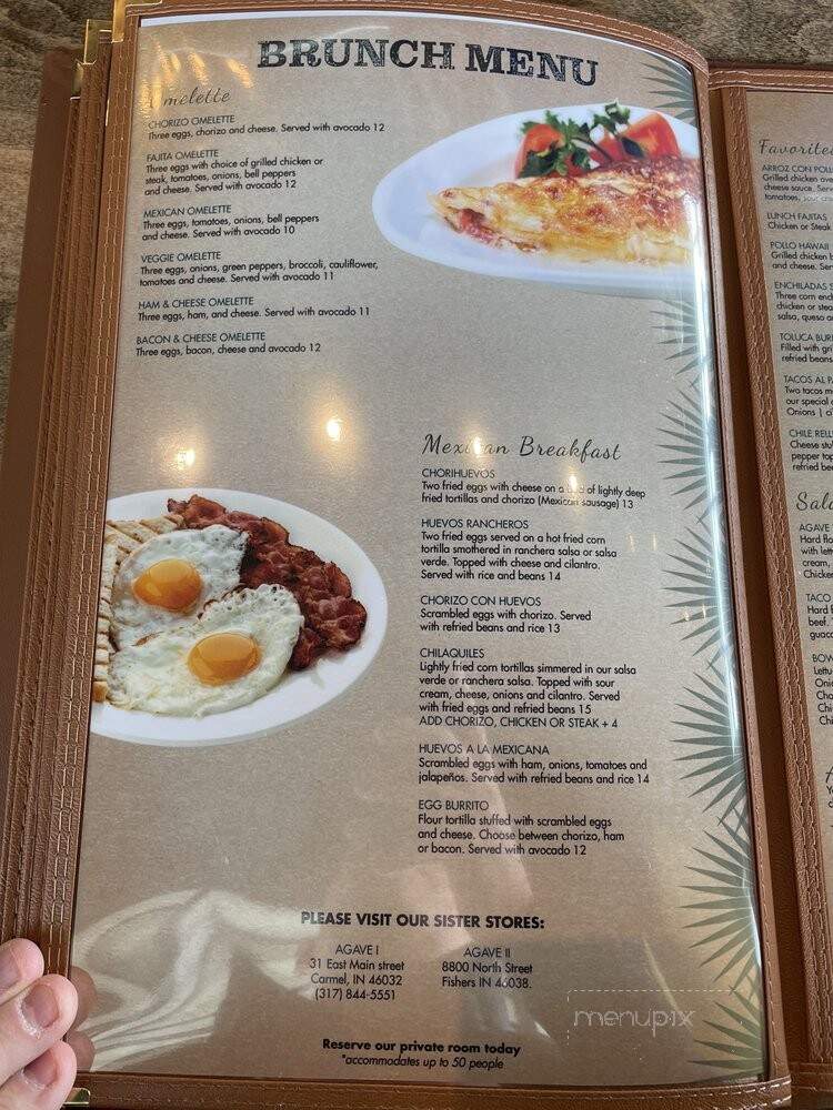 Agave Bar and Grill - Fishers, IN menu_pic