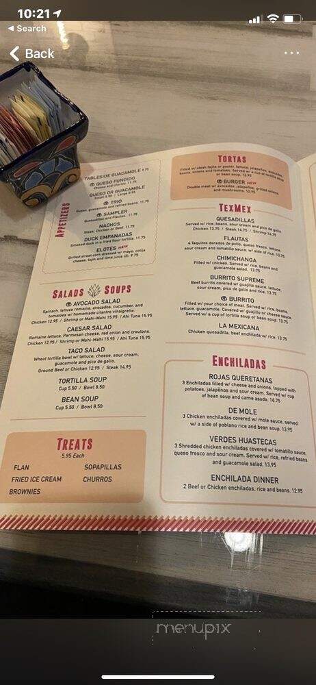 Agave Blue Tequila & Taco Bar - Zachary, LA menu_pic