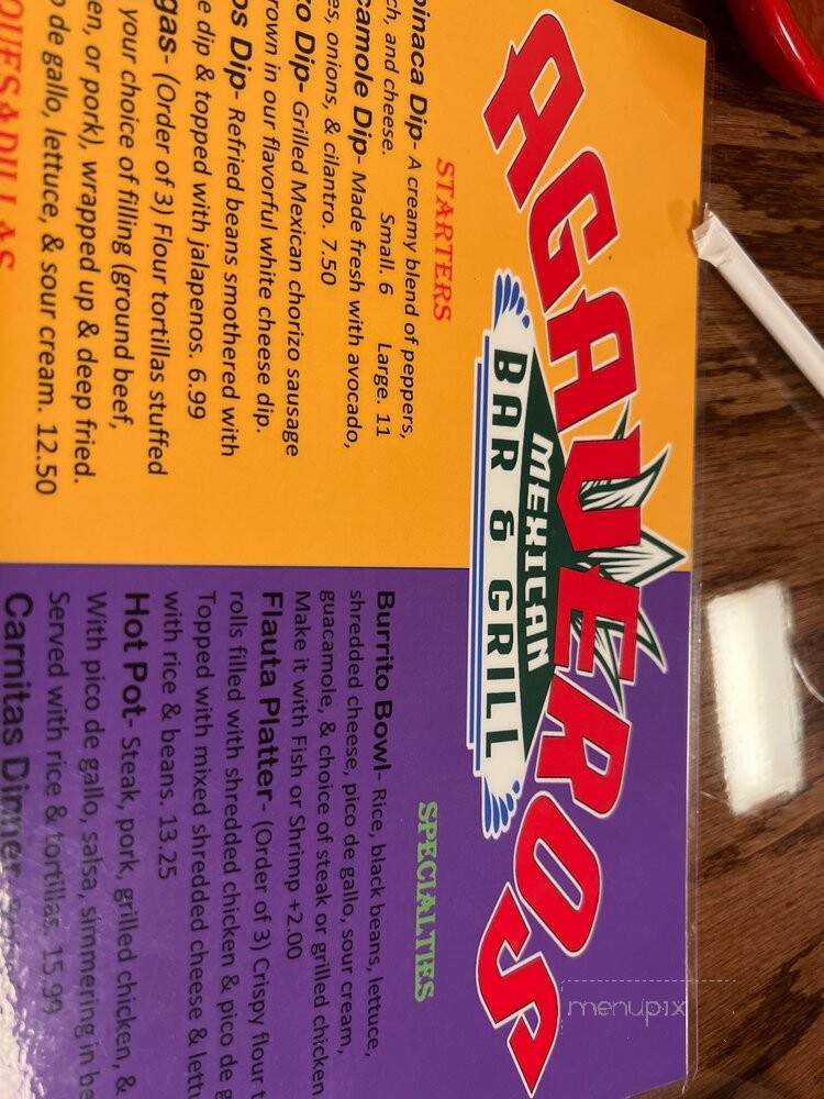 Agaveros Mexican Bar & Grill - Blue Springs, MO menu_pic