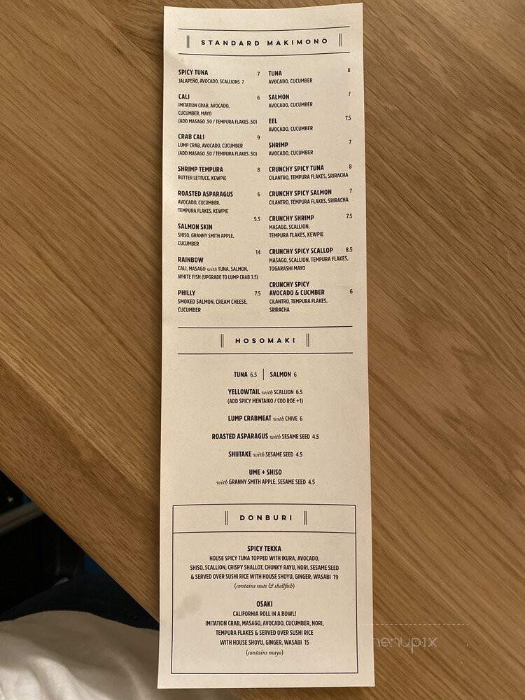 AKO by KENAKI - Washington, DC menu_pic