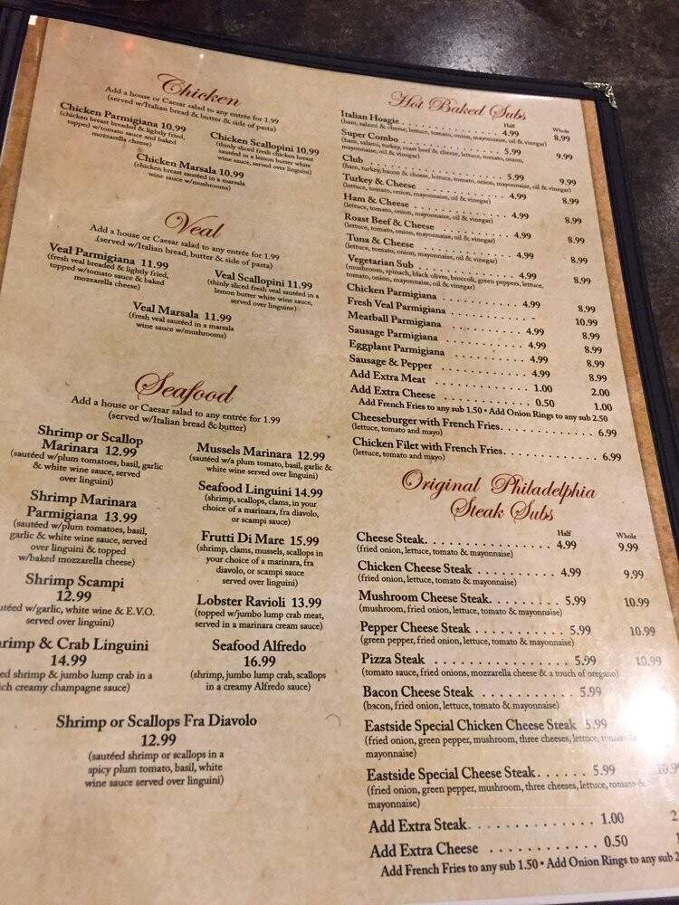 Alaina's Pizzeria - Portsmouth, VA menu_pic