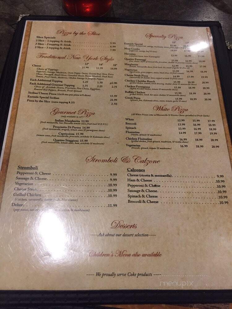 Alaina's Pizzeria - Portsmouth, VA menu_pic