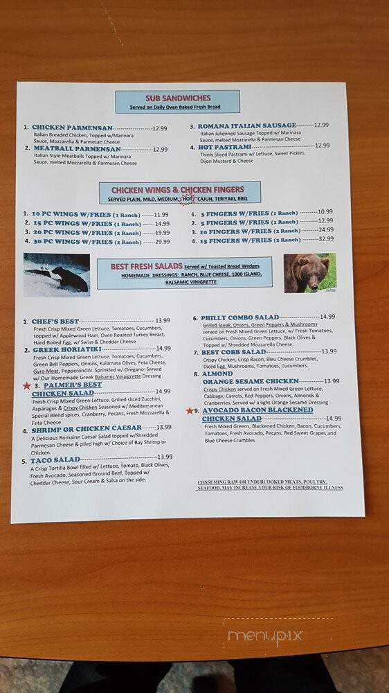 Alaska's Best Phillys - Palmer, AK menu_pic