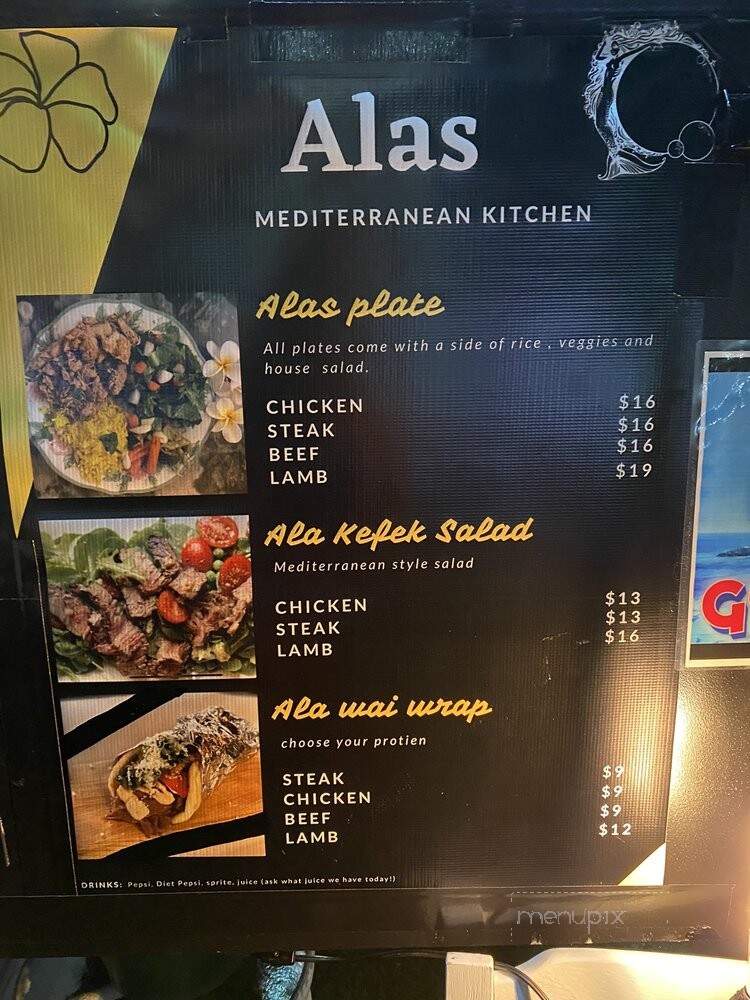 Alas Mediterranean Kitchen - Honolulu, HI menu_pic