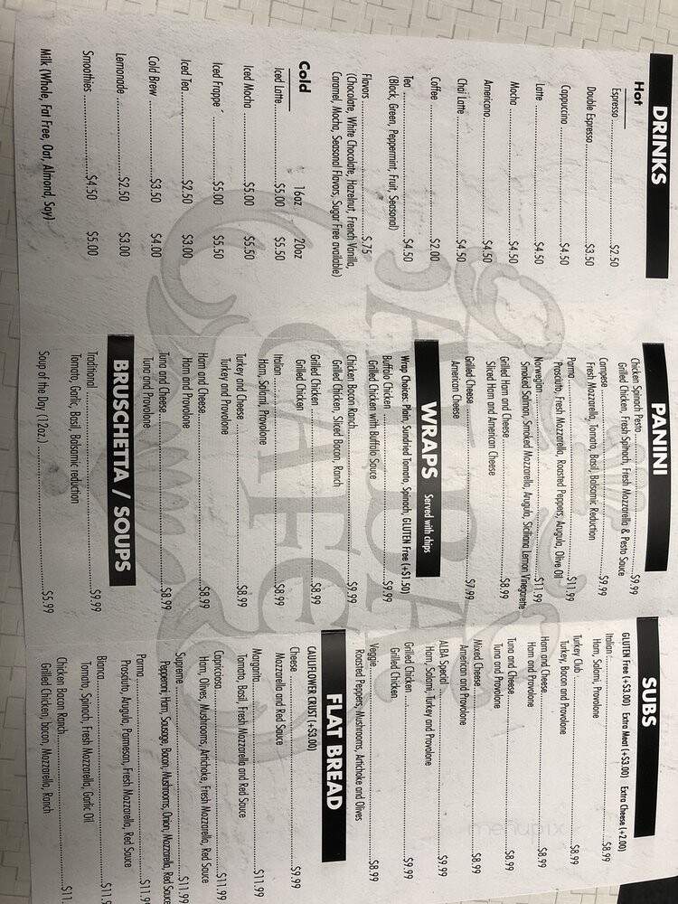 Alba Cafe - Mechanicsburg, PA menu_pic