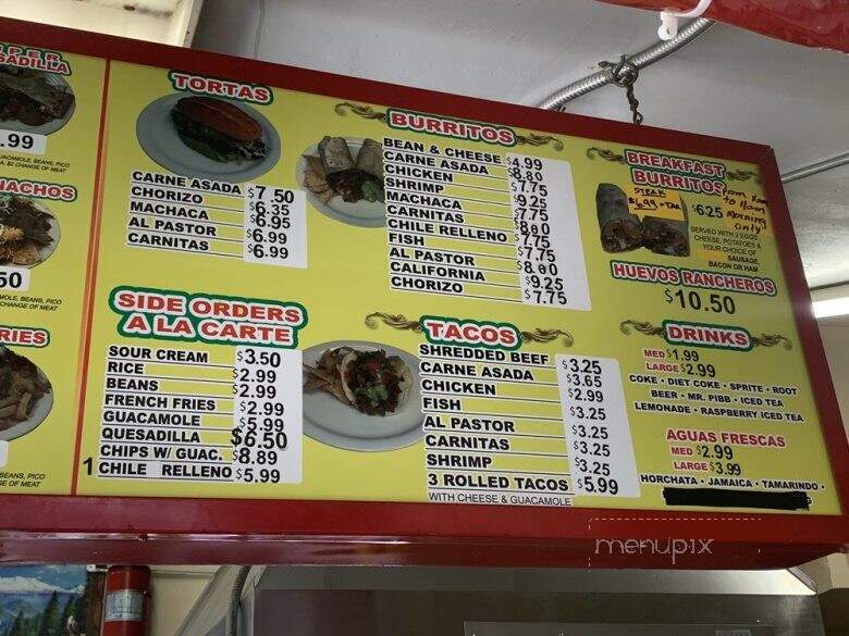 Alberta's Mexican Food - Tustin, CA menu_pic