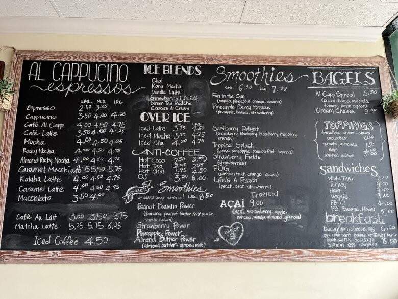 Al Cappuccino - Newport Beach, CA menu_pic