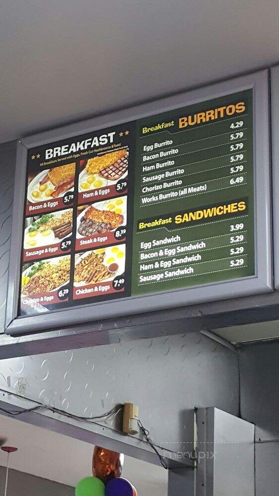Alex Hamburgers - Los Angeles, CA menu_pic