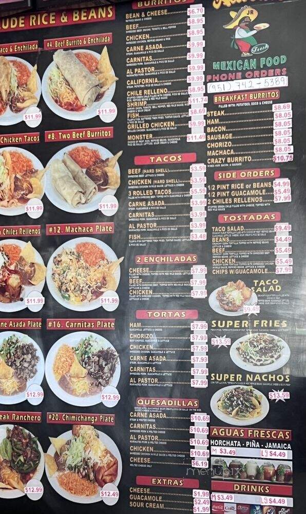 Alibertos Jr Fresh Mexican Food - Jurupa Valley, CA menu_pic