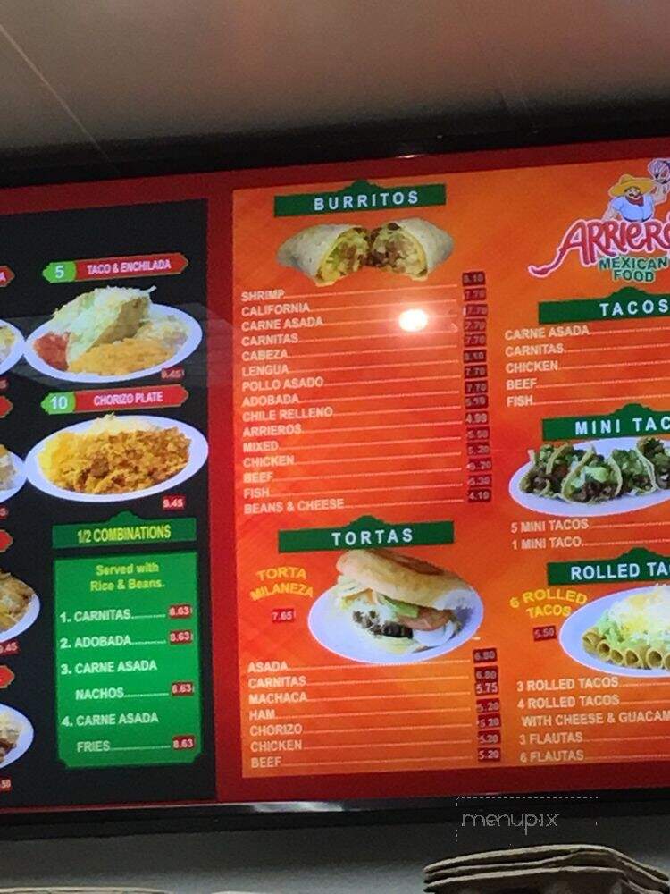 Aliberto's Taco Shop - Escondido, CA menu_pic