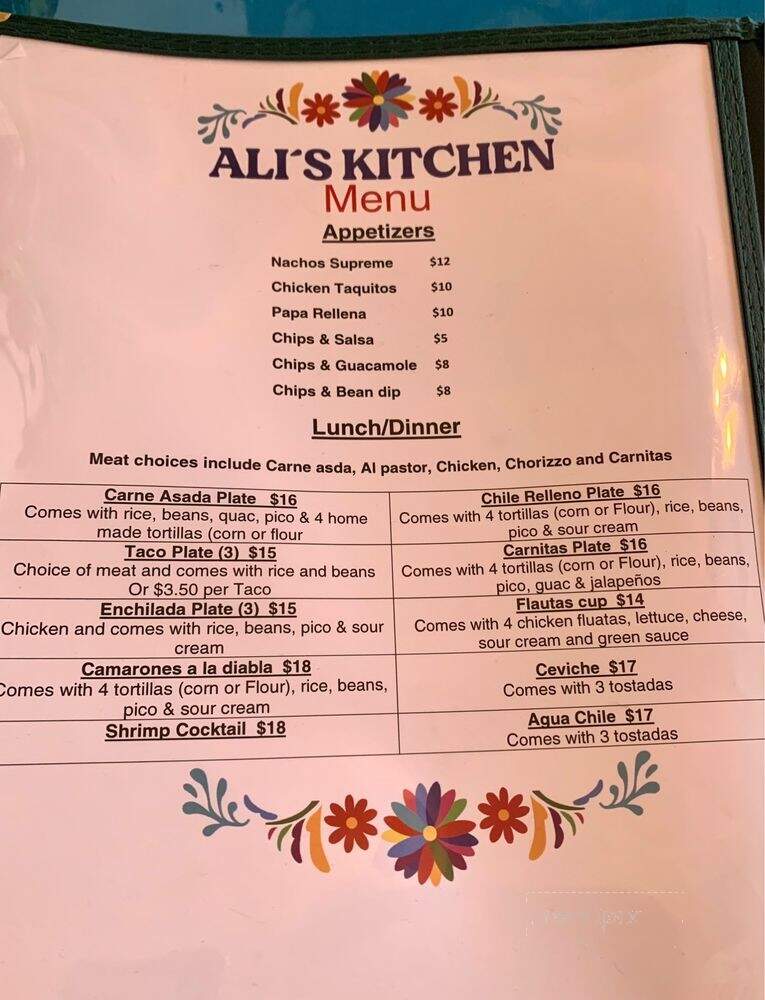 Ali's Kitchen - Lakeport, CA