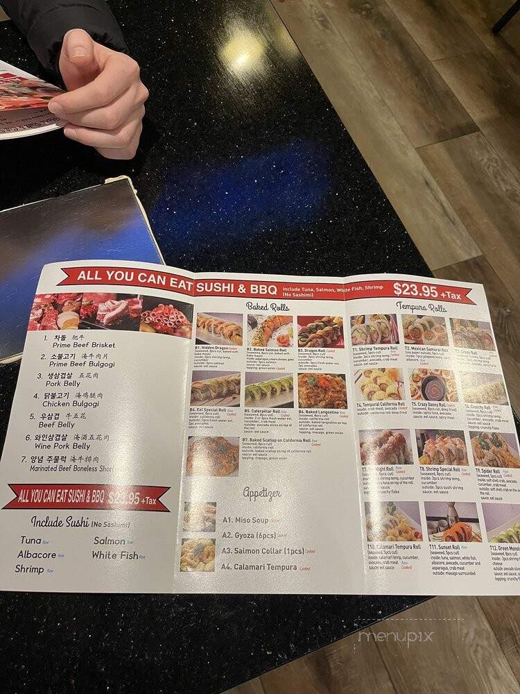 All You Can Eat Sushi & BBQ - Los Angeles, CA menu_pic