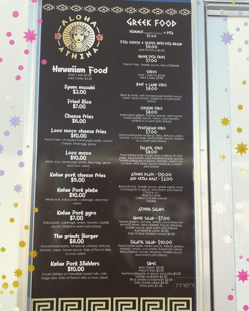 Aloha Athena - Los Angeles, CA menu_pic