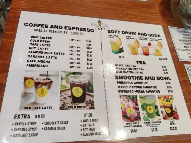 Aloha Cafe Pineapple - Honolulu, HI menu_pic