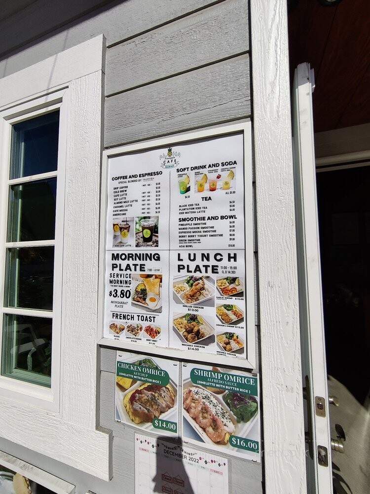 Aloha Cafe Pineapple - Honolulu, HI menu_pic