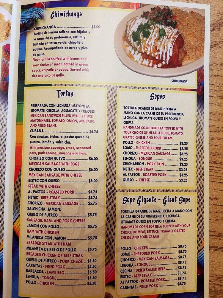 Taqueria Alqusira - Coatesville, PA menu_pic