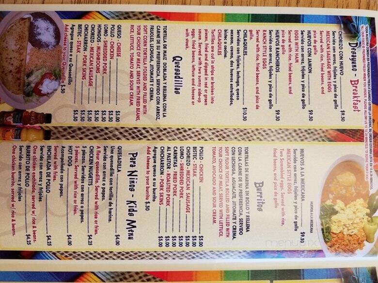 Taqueria Alqusira - Coatesville, PA menu_pic