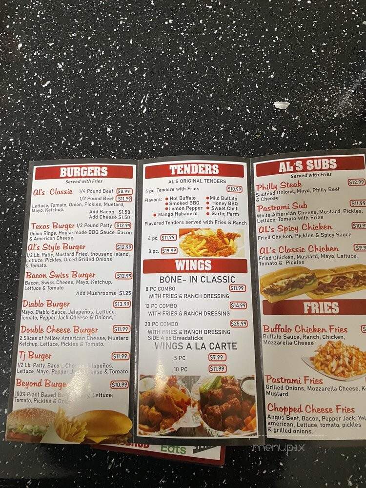 Als Burger and Fries Joint - Imperial Beach, CA menu_pic