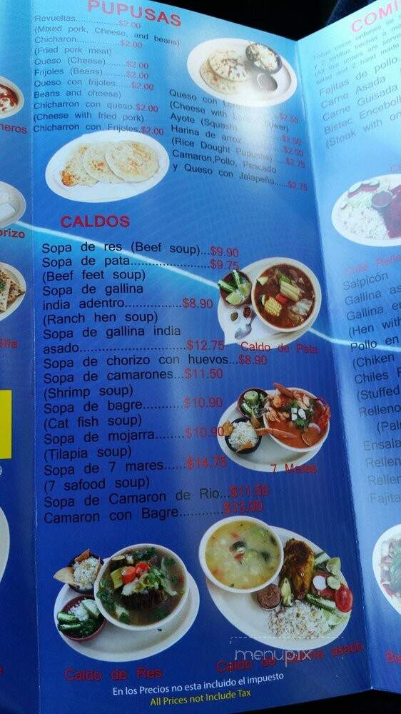 Amanecer Ylobasqence Y Familia - Los Angeles, CA menu_pic