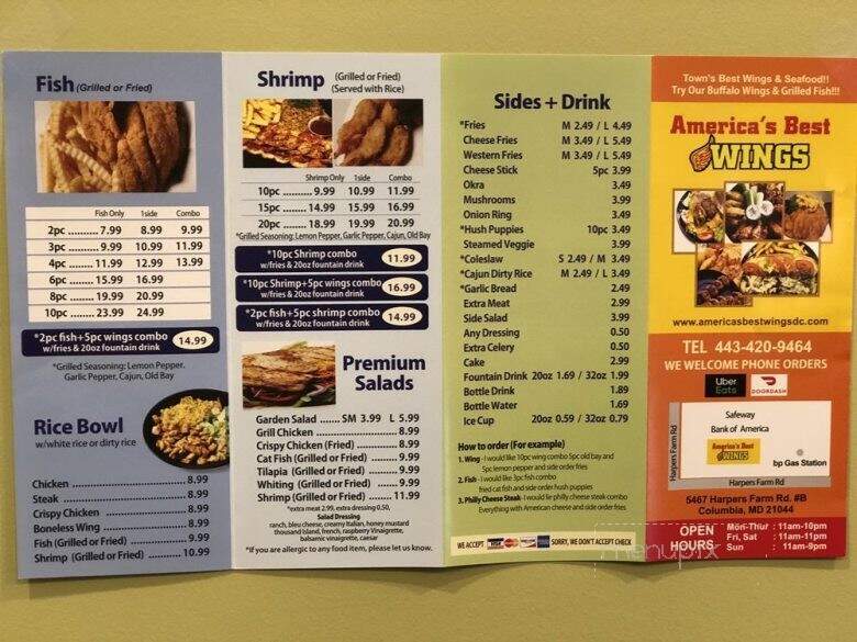 Americans Best Wings - Columbia, MD menu_pic